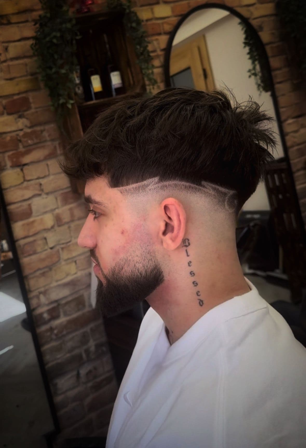Precision haircut close-up